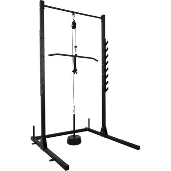 Esi Fitness Squat Rack / Bench / Makara Fitness Set Agırlık Çalışma Istasyonu - Siyah - 215X125X117