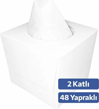 Setpak Küp Kutu Mendil Baskısız 48 Yapraklı (60 ADET)