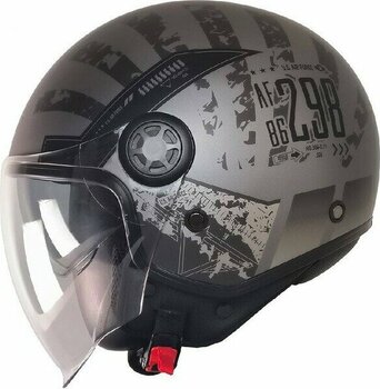 Motosiklet Yarım Kask Güneş Vizörlü Ece 22.06 Motor Kaskı Rebo - L - Çok Renkli