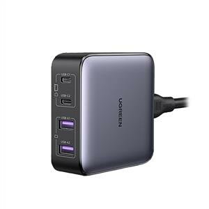 Ugreen Nexode 65W Gan 2 Masaüstü Hızlı Şarj Cihazı İstasyonu 2Xusb-A, 2Xusb-C  - Gri