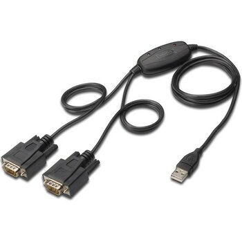Digitus USB 2.0  2 x RS232 (Seri) Çevirici Kablosu, 1.5 metre