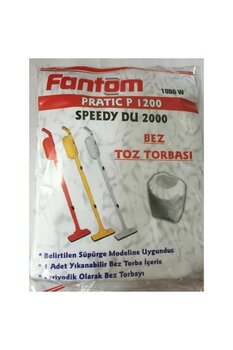 Fantom Du 2000 Speedy Dik Süpürge Torbası 10 Adet (gri renk)