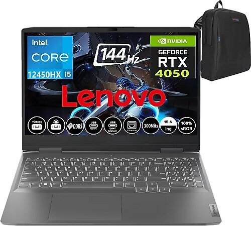 Lenovo LOQ 15IRX9 83GS007WTR25 15.6 inç Intel Core i5 12450HX 64 GB 512 GB SSD NVIDIA GeForce RTX 4050 Windows 11 Home