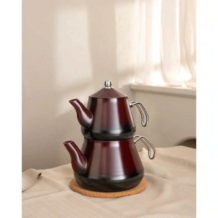 Madame Coco Clarus Kırmızı 1000 ml 2000 ml Çaydanlık Takımı
