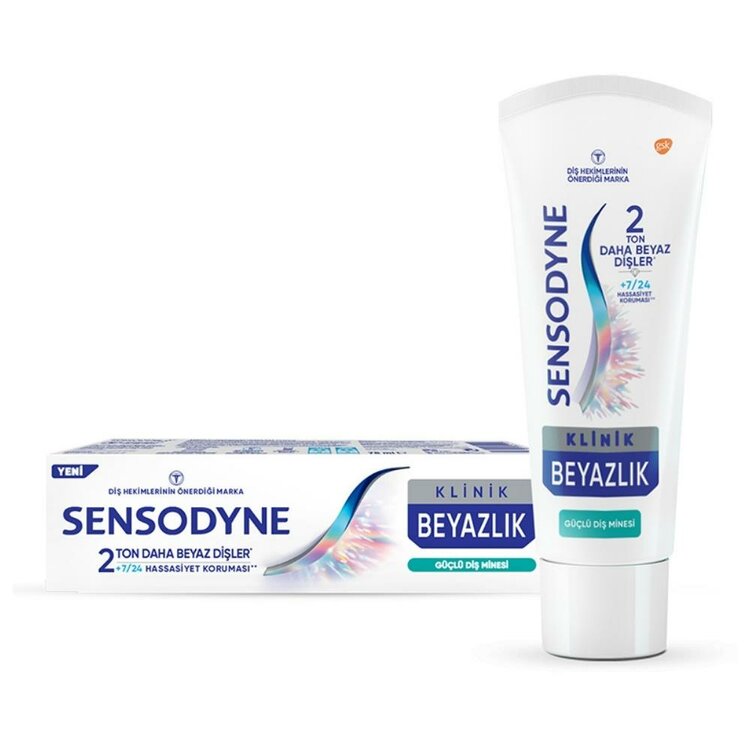 Sensodyne Klinik Beyazlık Güçlü Diş Minesi Diş Macunu 75 ml