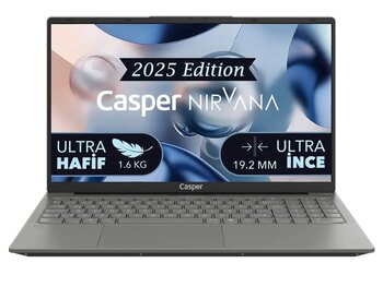 Casper X600.7430-Bq00X-G-F Dizüstü Bilgisayar Metalik Gri