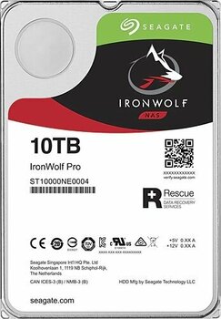 Seagate IronWolf Nas ST10000VN0008 10 TB 7200 RPM 210 MB/s 5.1 ms Harddisk