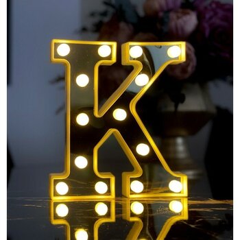 3D Işıklı LED Harf Dekoratif Aydınlatma Büyük Boy, Şık ve Modern Dekor Ürününüz - 1BW-Beyaz