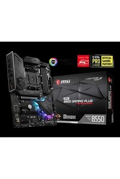 Mpg B550 Gaming Plus Am4 Ddr4 4400(Oc)Mhz Atx Gaming Anakart