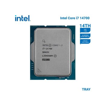 Intel Core İ7 14700 Tray 2.1ghz 20 Çekirdek 33mb Akıllı Önbellek Soket 1700 Kutusuz İşlemci