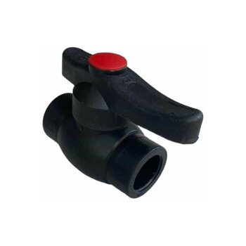 Tekplast 1/2 - 20'lik Plastik Kollu Siyah Küresel Vana - 1 Adet