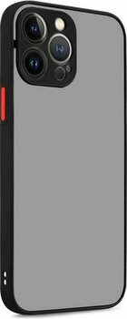 Apsuwa Iphone 13 Pro Kılıf Hux Buğulu Silikon + Ekran Koruyucu - Siyah