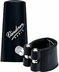 Vandoren LC21P Cuir Sib Klarnet Bek Deri Bilezik, Plastik Kapak