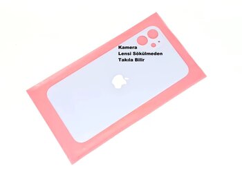 Tkgz İphone 11 Arka Kapak(Cam) Mavi