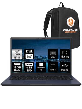 Asus Experbook B1502cba I5 1235u 12gb Ram 4tb Ssd 15.6" Fhd W11pro Bq0254 & Per4 Çanta