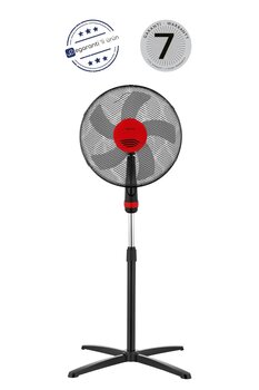 Kraus RAKS Sf 16 Siyah Salınım Özellikli Ayaklı Vantilatör