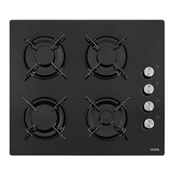 Vestel Ao-6104 YS Siyah Cam Ankastre Ocak