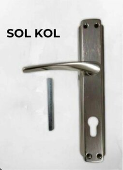 ÇELİKEL Turgutlar Yapı Bravo Yale Çelik Kapı Kolu Nikel Saten Oda Kapı Kolu Metal Kapı Kolu SOL Kol