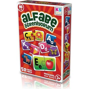 Amalfi AG257 Ks, Alfabe Öğreniyorum / +3 Yaş Kız Erkek Çocuk Oyuncak Eğitici Oyuncaklar - Çok Renkli