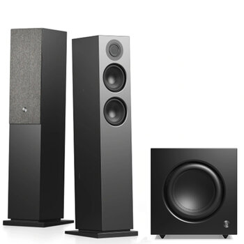 Audio Pro A48+Sw-10 Siyah 2+1 Aktif Multiroom Akıllı Ev Hoparlörü Seti