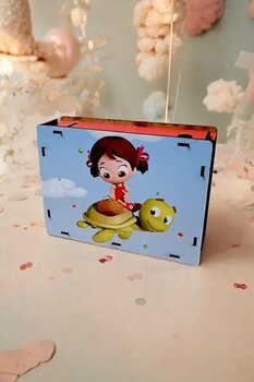 Wooden Gift Design Özel Tasarım Model 5 Ahşap Kumbara