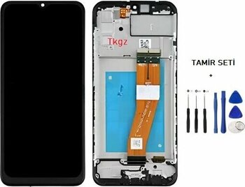 Samsung Galaxy A02s  - Sm-A025 Lcd Ekran Dokunmatik Orijinal Kalite Çıtalı + Tamir Seti