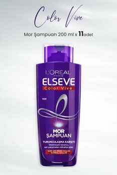 Elseve Color Vive Mor Şampuan Turunculaşma Karşıtı 200 Ml X 11 Adet