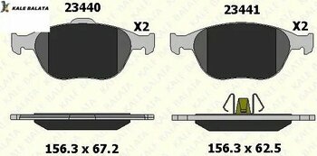 Kale Balata Ön Fren Balatası  Focus-Connect 1.8tdcı 02->