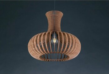 Ferisa Home Rustik Retro Sarkıt Ahşap Salon Mutfak Avize