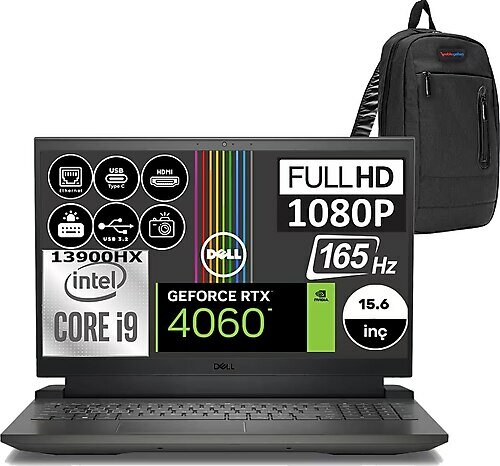 Dell Gaming G15 5530 G55302401017H03 15.6 inç Intel Core i9 13900HX 32 GB 2 TB SSD NVIDIA GeForce RTX 4060 Windows 10 Home