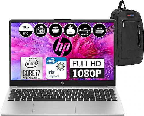 HP 250 G10 8A542EAH09 15.6 inç Intel Core i7 1355U 32 GB 256 GB SSD Intel Graphics Windows 11 Home