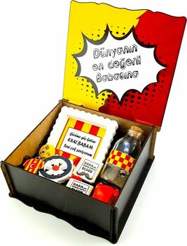 HediyeKombini Kırmızı Sarı Uyumlu Babaya Hediye Kutusu Babalar Günü Hediyesi Babaya Doğumgünü Hediyesi 1red5dad9