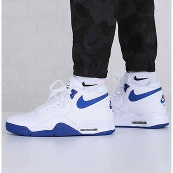 Nike Flight Legacy Erkek Basketbol Ayakkabı BQ4212-103-BEYAZ-MAVI - 43 - Beyaz - Mavi