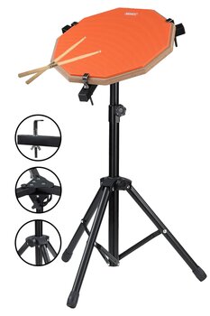 Midex Bateri Davul Çalışma Pedi Seti 12 İnç Drum Practice Pad