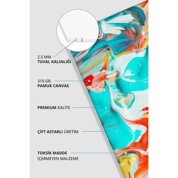 Artebella 16X17 cm 12 li Pres Kompozit Tuval