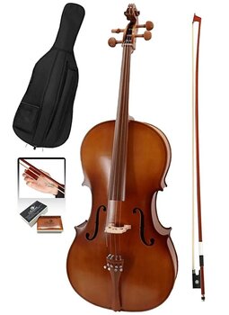 Midex GT-224 Profesyonel Üst Kalite Masif Ağaç Çello Viyolonsel Bedensiz 15417539
