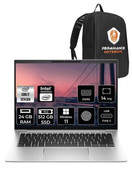 Hp Elitebook 840 G10 I7-1355u 24gb Ram 512gb Ssd 14'' Wuxga W11home 819h1ea & Per4 Çanta