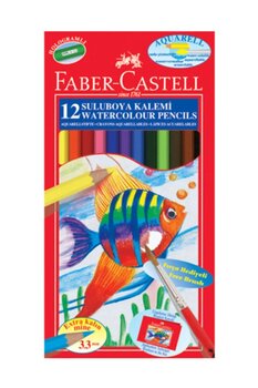 Faber Castell Su Bazlı Aquarell Kuru Sulu Boya Kalemi 12'li