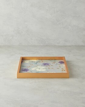 English Home Almina Krem 33x33 cm Dekoratif Tepsi