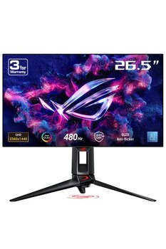 ASUS Rog Swift Pg27aqdp 26.5 Inç 480hz 0.03ms 2k Qhd Adaptive Sync Woled Gaming Monitör