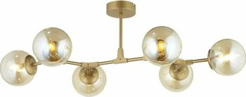 Lampaluce Dritto Modern Avize 6'lı Sarı Sarı