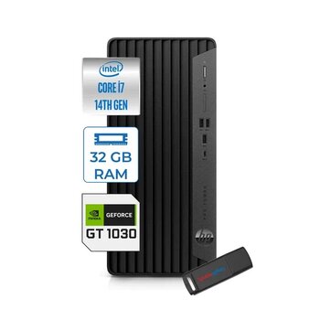 Hp Pro Tower 400 G9 Intel Core I7 14700 32Gb Ddr5 256Gb Ssd Windows 11 Pro Nvidia Gt1030-4Gb Masaüstü Bilgisayar 5V5m2esgt1030p16 + Zetta Usb Bellek