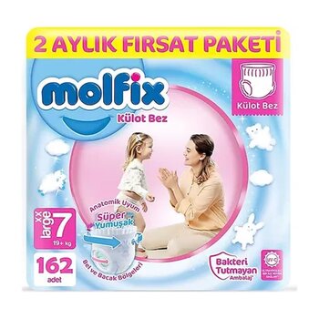 Molfix No:7 XXLarge 162 Adet Külot Bebek Bezi
