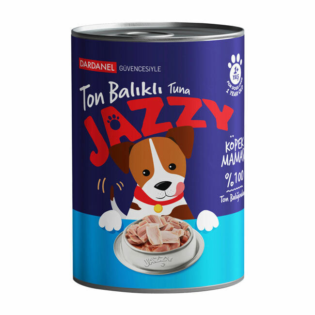 Dardanel Jazzy Köpek yaş Maması Ton Balıklı 400 Gr