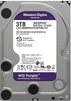 Western Digital Purple WD30PURZ 3 TB 5400 RPM 145 MB/s Harddisk