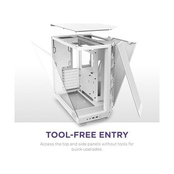 Teknocan Nzxt H6 Orta Kule Atx Pc Kasası, Kompakt Çift Odacıklı Tasarım, Panoramik Temperli Cam, Yüksek Hava Akışı, 3x 120MM Fan Dahil, Kablo Yönet...