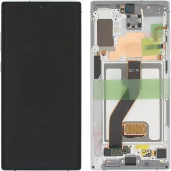 Samsung Galaxy Uyumlu Note 10 Plus 5g Sm-n976 Lcd Ekran Dokunmatik Çıtalı Beyaz Belirtilen