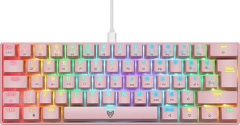 Blueforce Majesty 62 Tuşlu Pembe Kablolu Red Switch Mekanik Gaming Klavye