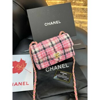 Chanel Logo Detaylı Ithal Çanta - Pembe