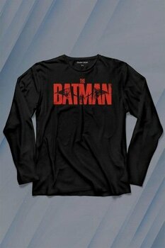 Kendim Seçtim Batman Robin Joker Gothem Logo Marvel Dc Film Movie Uzun Kollu Tişört Baskılı T-Shirt - 001-Siyah - 2XL